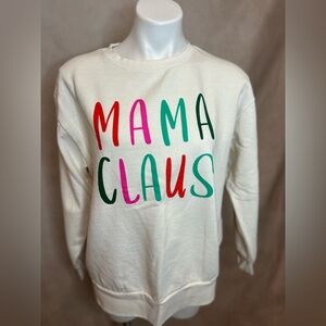Mama Claus Cream Sweatshirt